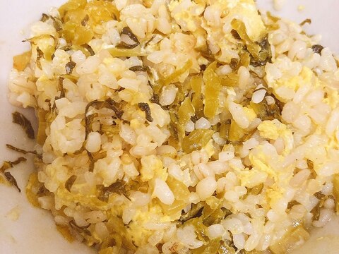 電子レンジで！高菜チャーハン